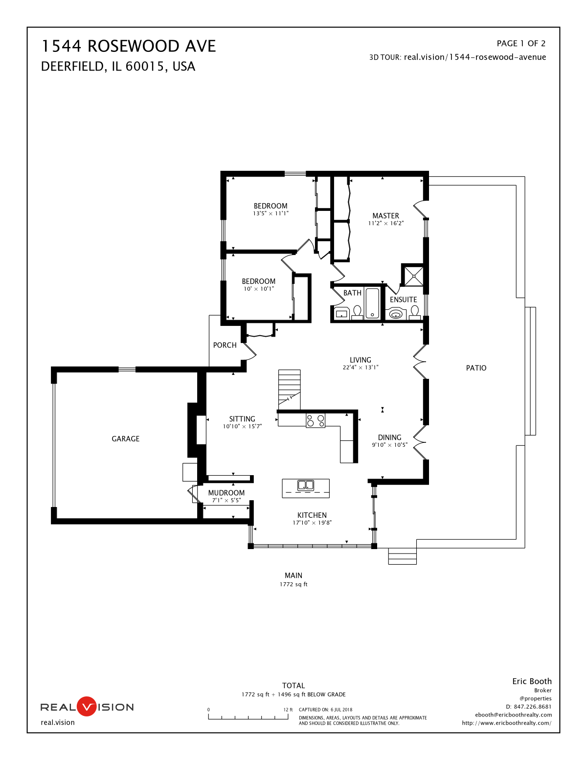 Floor plan with dimensions